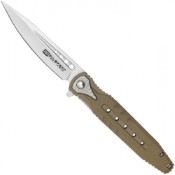 The Neptune MilSpec Tactical Pocket Folding Knife in desert hue. Built for durability and functionality, it's your essential tool for outdoor and tactical situations.