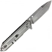 The Neptune Milspec Chrome Pocket Folding Knife boasts a rugged stonewashed steel design. Durable, versatile, and ready for any outdoor adventure or everyday use.