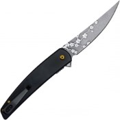 Discover the Neptune Japanese Pocket Folding Knife depicted in an exquisite art print. Perfect for enthusiasts or as a unique decor piece.