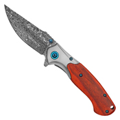 Wartech 8 Wood Handle Folding Knife