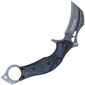 Unleash precision with the Neptune Wartech Stonewashed Folding Karambit, boasting a sleek black design. Elevate your collection with this versatile and stylish edged tool.