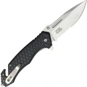 Enhance your style with the Neptune Two-Tone Folding Pocket Knife, featuring a sleek combination of grey and black. Elevate your essentials with this stylish everyday carry.