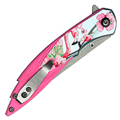 Neptune Flamingo 7.75 Inch Pocket Folding Knife - Pink