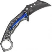 Experience style and precision with the Neptune Two-Tone Pocket Folding Karambit, showcasing a sleek black design. Elevate your collection with this versatile edged tool.