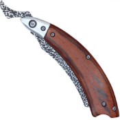 Experience precision with the Neptune Buckshot Barber Straight Razor, 8.25 inches of wooden elegance. Elevate your grooming routine with this stylish and functional tool.