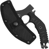 Discover versatility with the Neptune Mini Axe, complete with sheath, featuring a sleek black design. Elevate your collection with this compact and stylish tool.