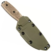 RAT 3 Serrated Green Fixed Blade Knife