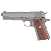 Colt MK IV Series 70 Silver W/ Wood Grip GBB Airsoft gun