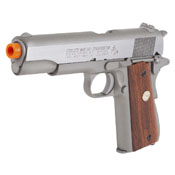 Colt MK IV Series 70 Silver W/ Wood Grip GBB Airsoft gun