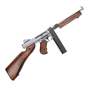King Arms M1A1 HI Grade Silver Thompson Airsoft Rifle