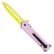 Steel 8'' Pocket Knife with Volt Green Blade