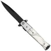 Stiletto 9'' Steel Pocket Blade with Pakkawood Handle