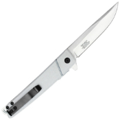 Folding Steel Pocket Knife with Blue Samurai Handle