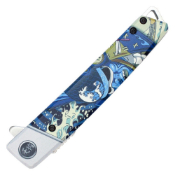 Folding Steel Pocket Knife with Blue Samurai Handle