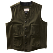 Wool Blend Woodsman Vest - Khaki
