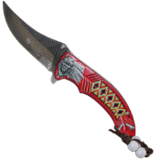 Wild Turkey Feather Shaped-Blade Folding Knife