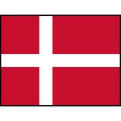 Denmark Flag Printed Patch