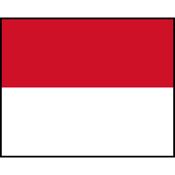 Monaco Flag Printed Patch