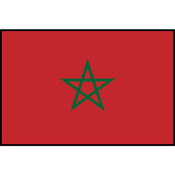 Morocco Flag Printed Patch