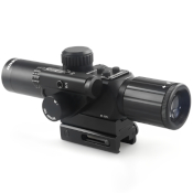 4X Red Laser Sight w/ 24 Mil-Dot Reticle - 25mm Objective