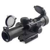 4X Red Laser Sight w/ 24 Mil-Dot Reticle - 25mm Objective