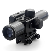 4X Red Laser Sight w/ 24 Mil-Dot Reticle - 25mm Objective
