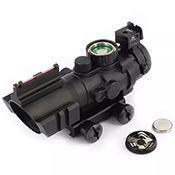 4X Glass Reticle Scope with Green Coating - 32mm