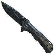 SCH501 Blackwash Finished 9Cr18Mov Steel Blade Folding Knife