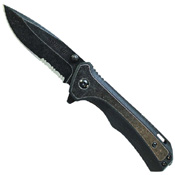 SCH501 Blackwash Finished 9Cr18Mov Steel Blade Folding Knife