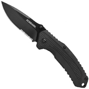 SCP17-35 Black Polymer Handle Folding Blade Knife