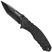 SCP17-35 Black Polymer Handle Folding Blade Knife