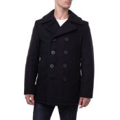 Schott NYC Melton Wool Pea Coat 32 oz