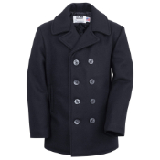 Schott NYC Melton Wool Pea Coat 32 oz
