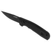 TAC AU Folding Knife - Straight Edge - Black