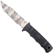 SOG TiNi Partially Serrated Seal Pup Elite TigerStripe Fixed Blade Knife