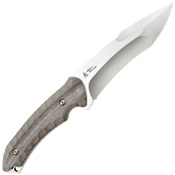 Kiku Small Linen Micarta Handle Fixed Blade Knife w/ Sheath