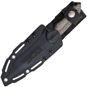 Kiku Small Linen Micarta Handle Fixed Blade Knife w/ Sheath