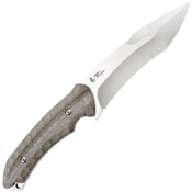 Kiku Linen Micarta Handle Fixed Blade Knife w/ Sheath