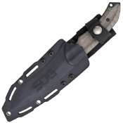 Kiku Linen Micarta Handle Fixed Blade Knife w/ Sheath