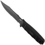 SEAL Team Elite Half Serrated Edge Fixed Blade Knife