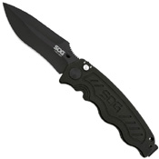 Zoom Mini AUS-8 Steel Drop Point Blade Folding Knife