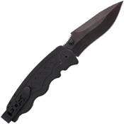 Zoom Mini AUS-8 Steel Drop Point Blade Folding Knife