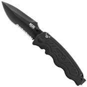 Zoom Mini AUS-8 Steel Drop Point Blade Folding Knife
