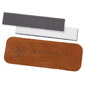 Double Stuff 1 x 5 Inch Sharpening Stone with Leather Pouch