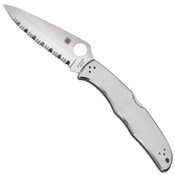 Spyderco Endura 4 Stainless Steel Handle Folding Knife