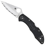 Spyderco Delica 4 Black FRN Handle Folding Knife
