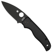 Spyderco Shaman Black G-10 Handle Folding Knife