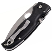 Spyderco Shaman Black G-10 Handle Folding Knife