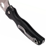 Spyderco Shaman Black G-10 Handle Folding Knife