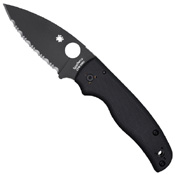 Spyderco Shaman Black G-10 Handle Folding Knife